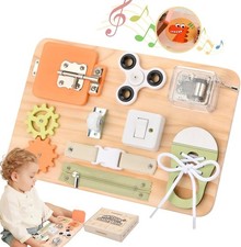 Montessori Toys for Tooddlers- Busy Board for 1 2 3 4 Years - Educational Fidget