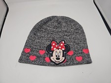 Disney Minnie mouse knit beanie winter hat hearts mouse