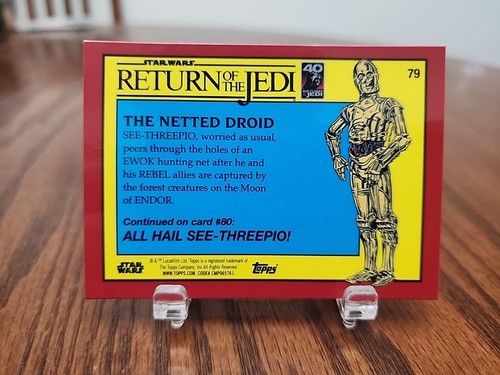 THE NETTED DROID 2023 Topps RED Sapphire Return Of The Jedi #79 - Picture 2 of 2