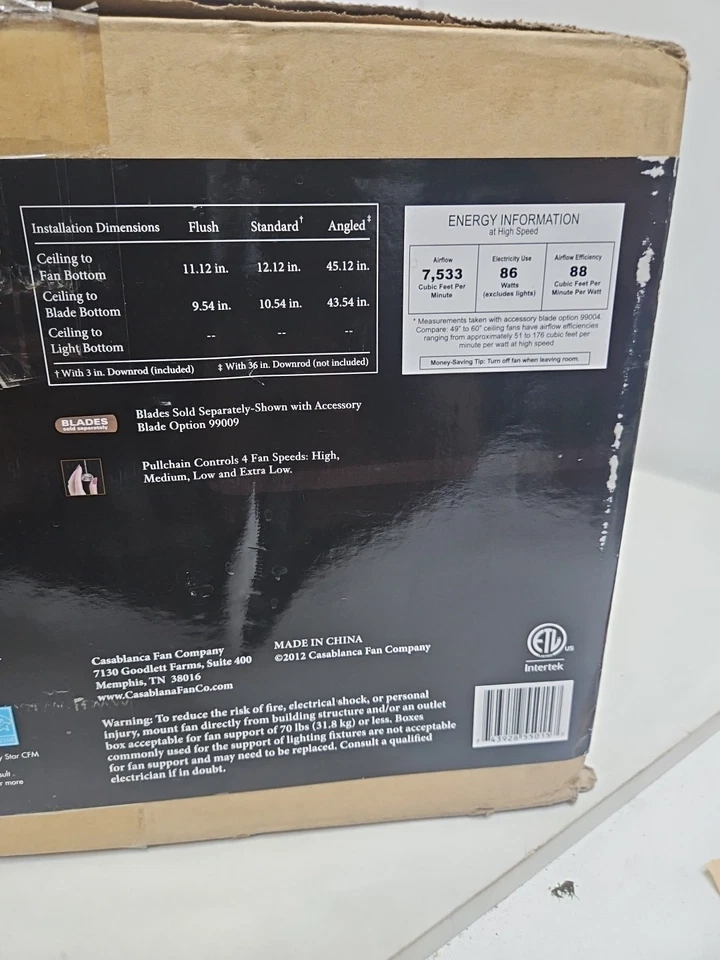 Casablanca Ceiling Fan Brescia Model 55015 Brushed Cocoa  - Image 2 of 3