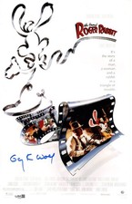 Gary K. Wolf signed 11x17 Poster Creator - Who Framed Roger Rabbit