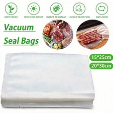 6"x10' 8"x12' Vacuum Sealer Rolls Commercial Grade Food Saver Storage Bags 50pcs
