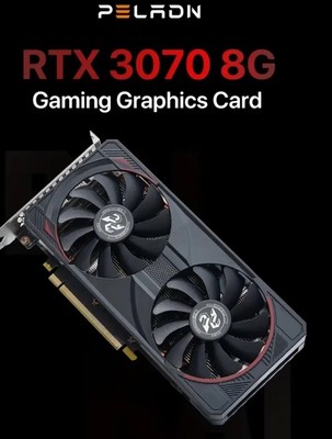 Peladn Gaming GPU Nvidia RTX 3070 8G Graphics Card GDDR6 Dual Fan
