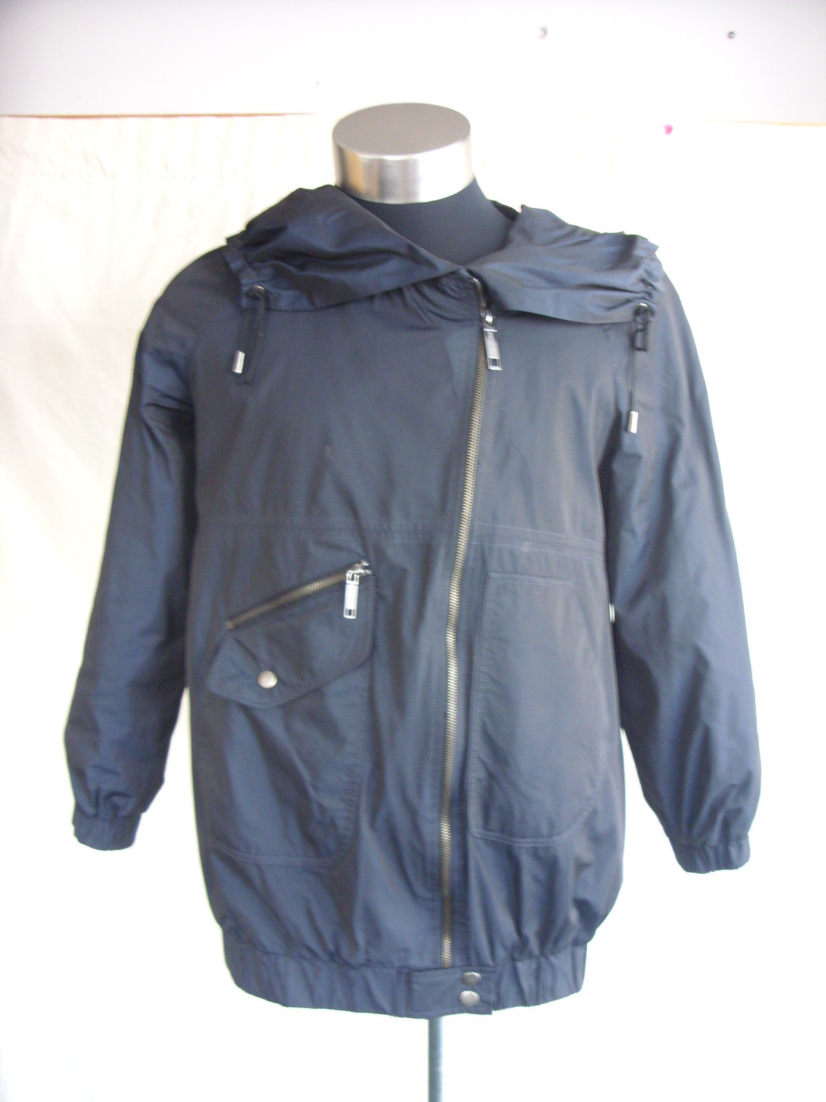 ALTRA Cappotto Donna Rivetto Nero taglia L bianco sporco misto policotone smart 6123 052