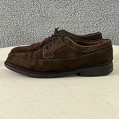 Berwick 1707 Shoes Mens 8 Brown Suede Long Wingtip Brogue Berwick 1707 Shoes Mens 8 Brown Suede Long Wingtip Brogue