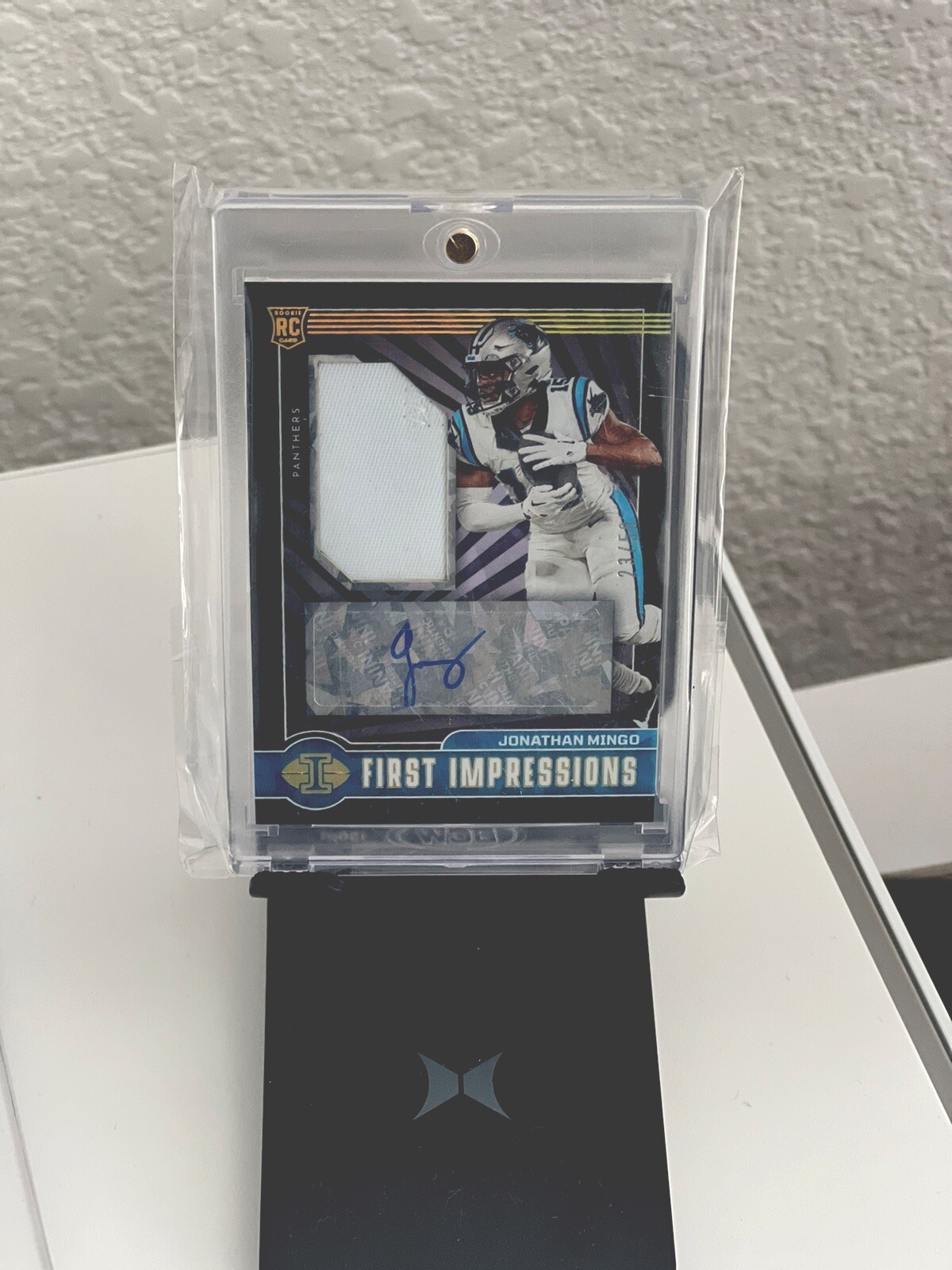 2023 PANINI ILLUSIONS JONATHAN MINGO FIRST IMPRESSIONS FOTL BLACK ICE AUTO /50