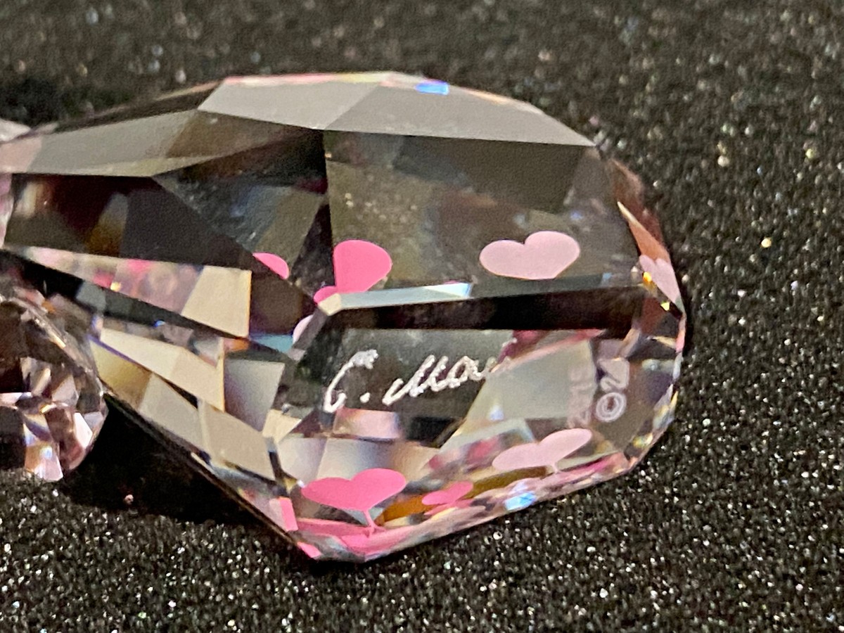 Swarovski Crystal Pink Hearts Love Mo 2015 LE #5063328