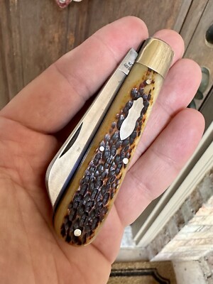 Great Eastern Cutlery 86 Custom Double Shield Jigged Bone Recover Blade Delete