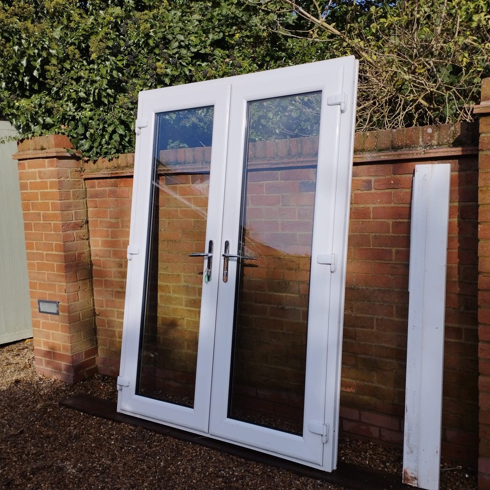 exterior external upvc double Glazed french doors in frame eBay