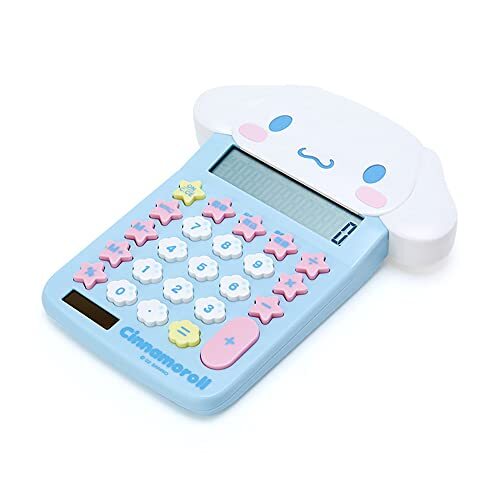 Cinnamoroll Solar Calculator with Battery Sanrio Cute School Office Supplies  -image