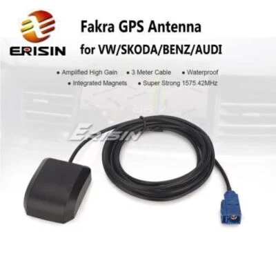 ERISIN Fakra GPS Empfängerantenne MFD2 Verstärkung Für AUDI VW Skoda Mercedes Autoradio