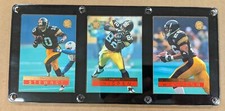 PITTSBURGH STEELERS 3 CARD PLAQUE KORDELL STEWART YANCEY THIGPEN ROD WOODSON