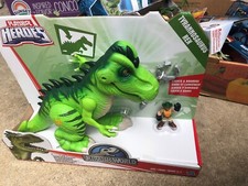 Playskool Heroes JURASSIC WORLD TYRANNOSAURUS REX LARGE DINOSAUR W/ LIGHTS SOUND