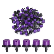 100pc Adjustable Emitter Dripper Micro Drip Irrigation Sprinkler Watering System