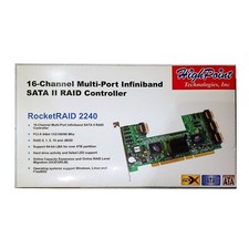 HighPoint RocketRaid 2240 16-Channel Multi-Port Infiniband Raid Controller New