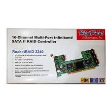 HighPoint RocketRaid 2240 16-Channel Multi-Port Infiniband Raid Controller [New]