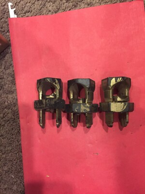 LOT OF 3 BLACKBURN BKB 500M M400-500 T2/0-500 SPLIT BOLT USEDLOT OF 3 BLACKBURN 