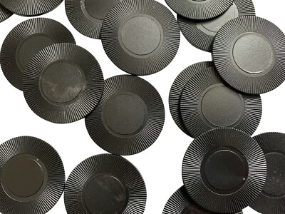 GÜNSTIGE DÜNNE SCHWARZE POKERCHIPS / SPIELSTEINE - FARBE + MENGE WÄHLBAR - VOLLE BREITE. 