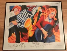 They're Playing Our Song 9 Of 60 Signed Lithograph/Jackson Browne/Bonnie Raitt