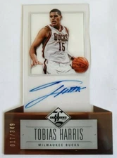Tobias Harris 2012-13 Limited Rookie RC On Card Auto SP 17/349 Sixers Star 