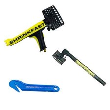 Paquete combinado Mr. Shrinkwrap 975 con extensión de 2' y cuchillo de película retráctil