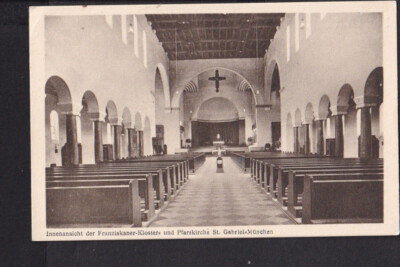 A21 /   Franziskaner Kloster St. Gabriel München / Baustein Karte um 1920
