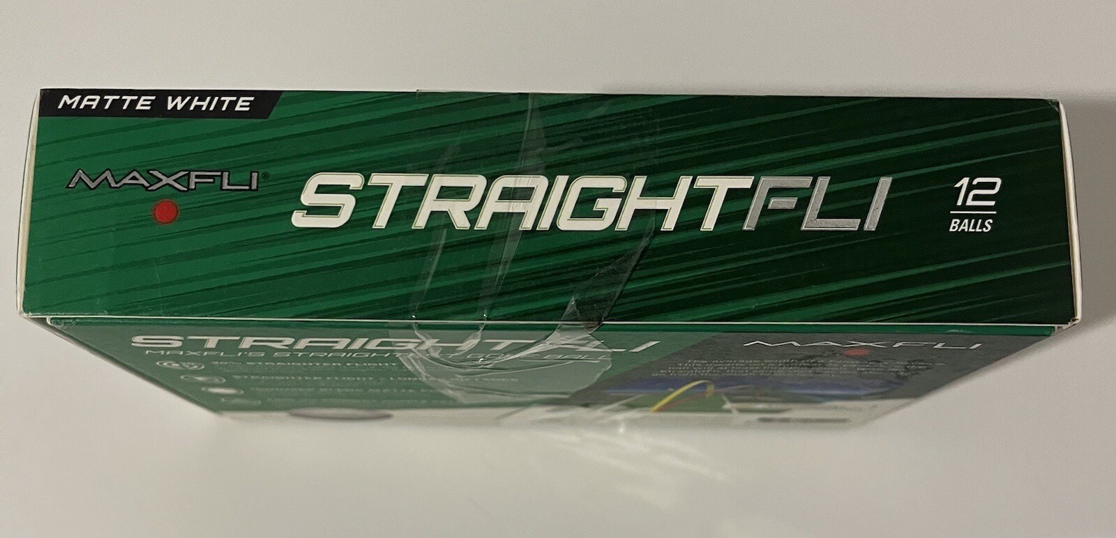 StraightFli Maxfli Pack Of 12, A Dozen Golf Balls (New, Open Box) Matte