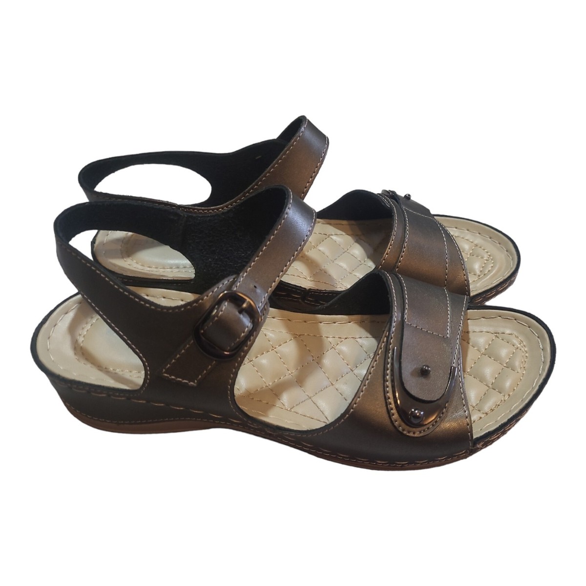 Henry Ferrera Black Studded Sandals/USED NEW Henry Ferrera Costa Rica-1 Women main image 4