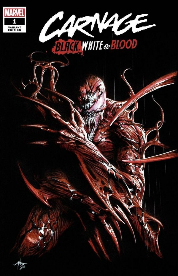 Carnage Black White & Blood #1 Dell'Otto Trade Variant Ltd 1500