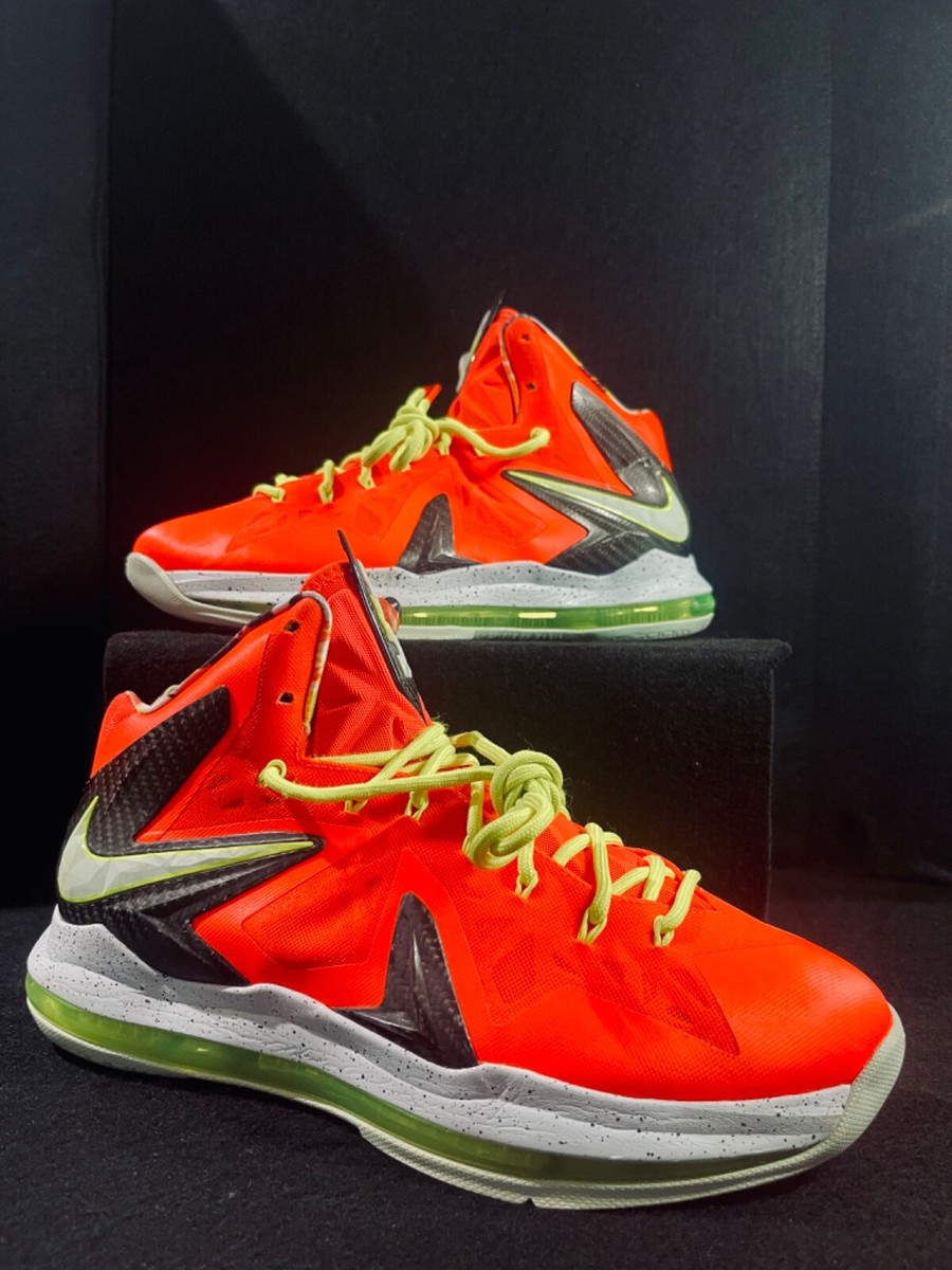 2013 Nike LeBron (10)X (Bright Crimson)/(579827-800)Mid BBall