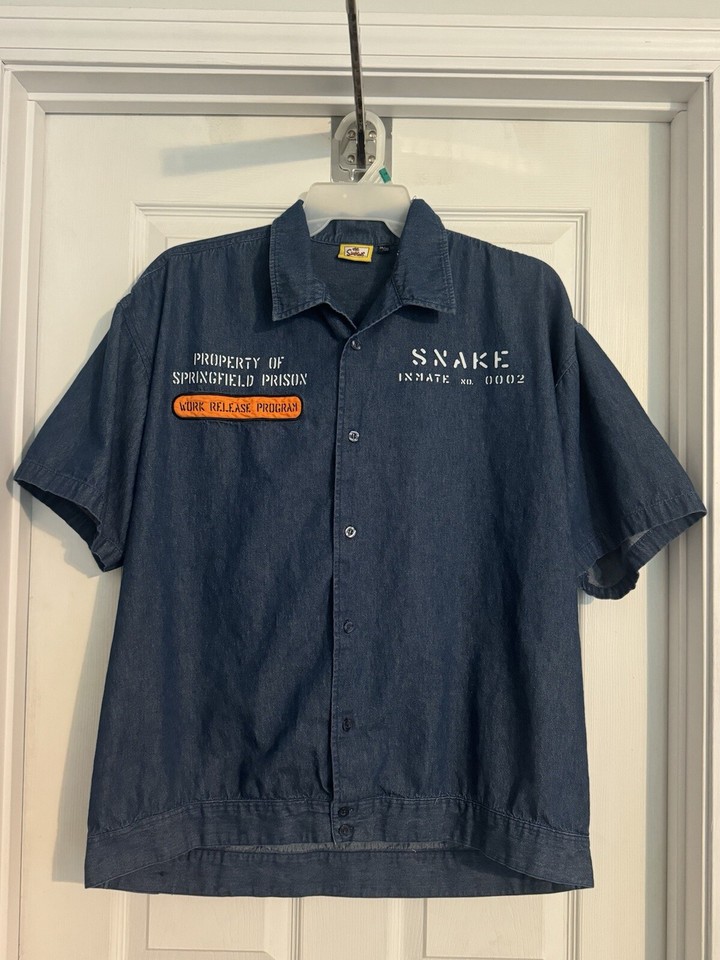 Lot of 3 Simpsons Rare Vintage Shirts Homer Bowling Snake Springfield