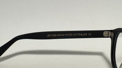 New Moscot Lemtosh Matte Black Eyeglasses 46-24-145 | eBay