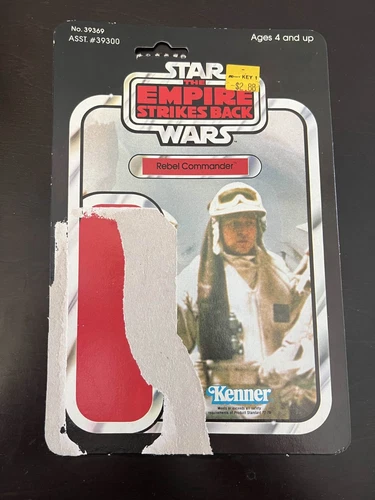Vintage Star Wars Cardback - Rebel Commander - Kenner ESB 41E