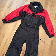 Columbia Ski Suit One Piece Snowsuit Snow Bib retro Jumpsuit vtg Mens Medium