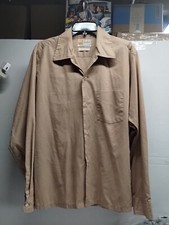 Berkfield Permanent Press Brown Men Long Sleeve Size 16/16.5