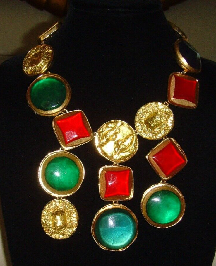 Kenneth J Lane (KJL) Statement Bib Necklace - image 4