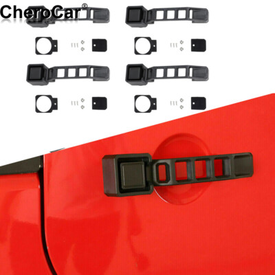 Black Exterior Door Handles Decoration Set for 2007-12 Dodge Nitro/Jeep Liberty