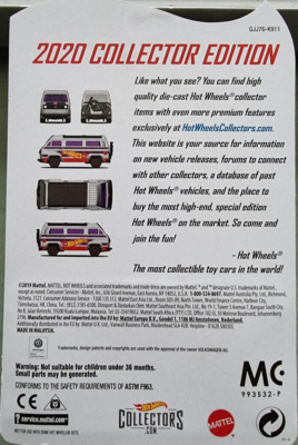 HOT WHEELS VW T3 VW BUS SUNAGON ZAMAC COLLECTOR'S EDITION 2020