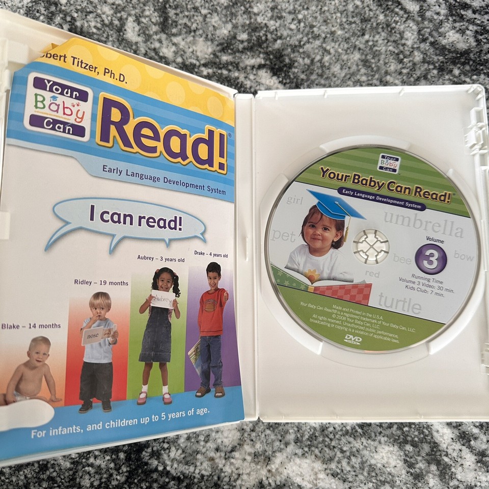 Your Baby Can Read Early Language Development System Vol.3 DVD | eBay