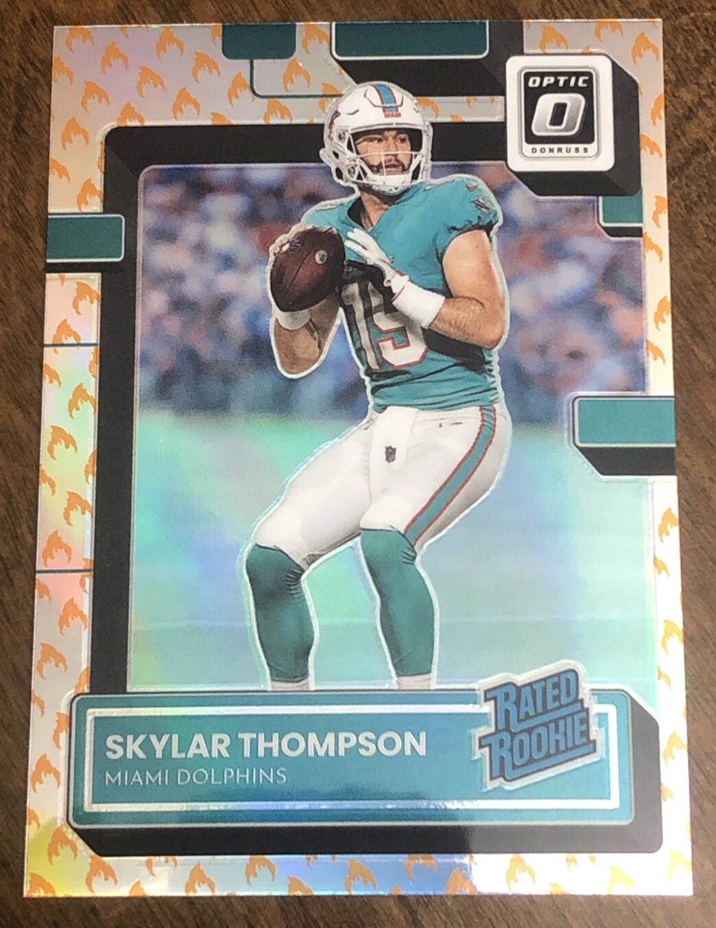 2022 Panini Donruss Optic - Rated Rookie Fire Prizm #276 Skylar Thompson (RC)