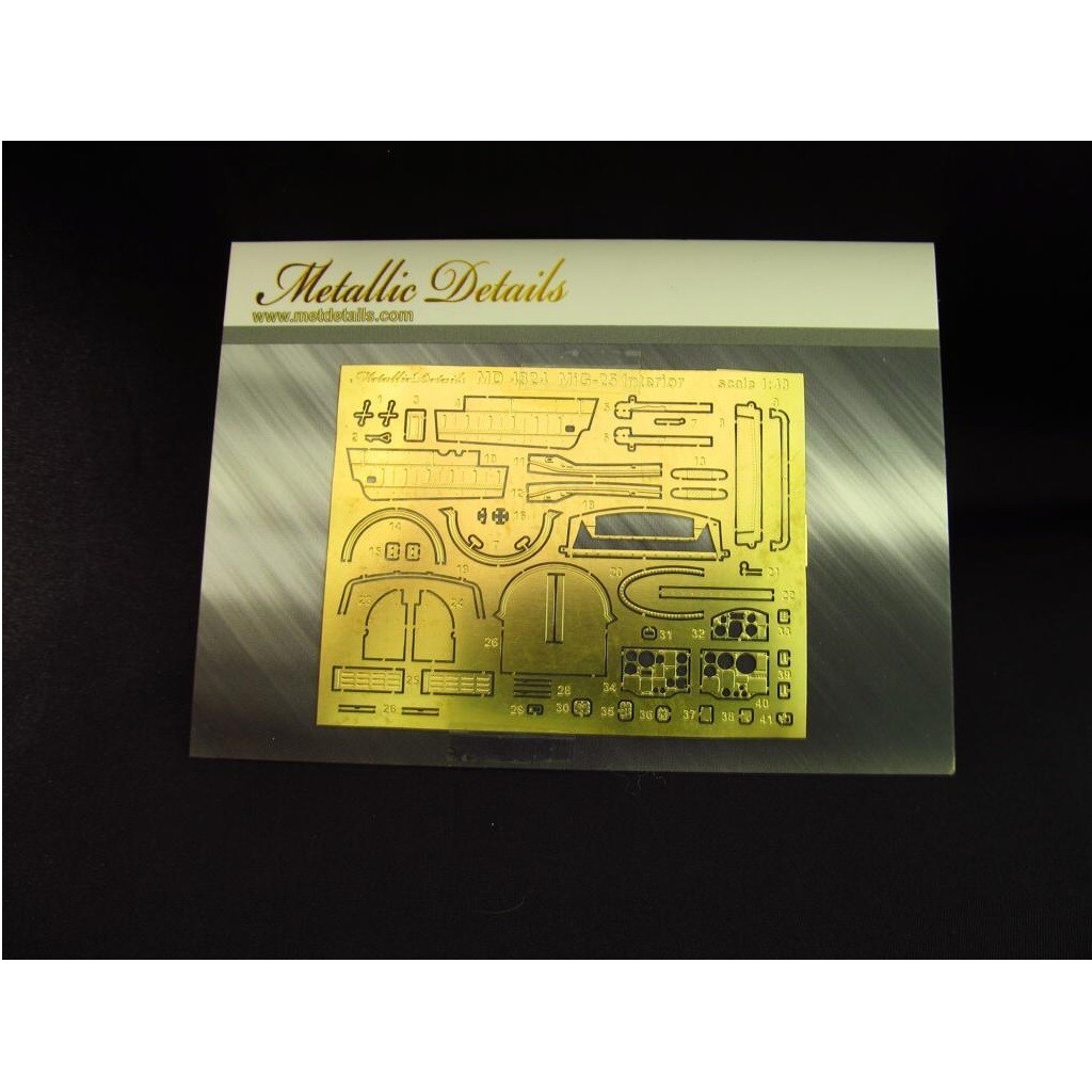 Metallic Details MD4824 Scale model kit 1:48 MiG-25. Interior (ICM) Photoetch