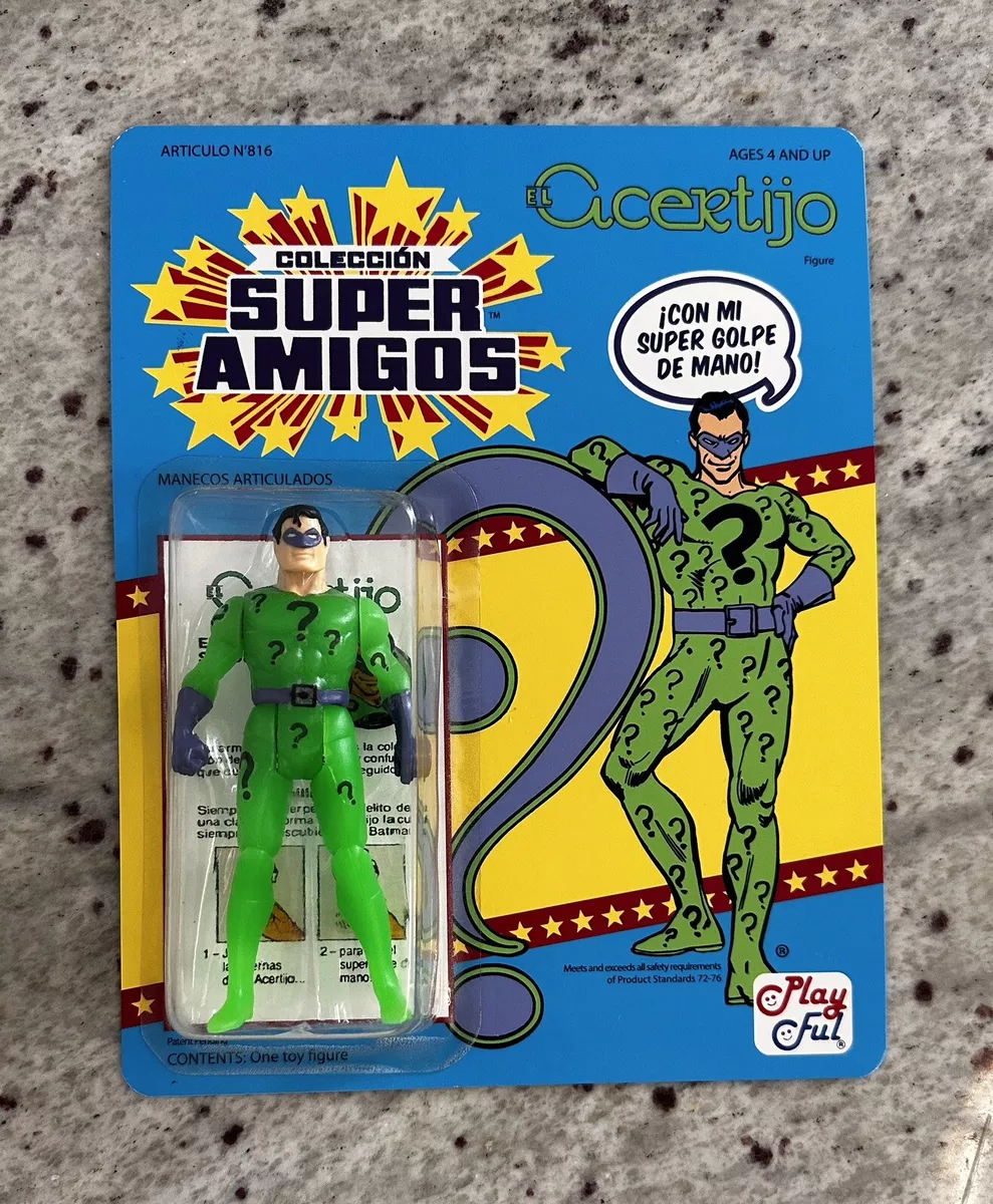 Custom Kenner Super Powers - SUPER AMIGOS RIDDLER - Mint-on-Card!