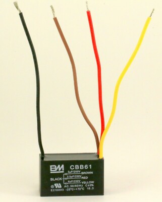 BM FAN CAPACITOR CBB61 3uf+3.5uf+6uf 4WIRE Our lowest Price with 1 year warranty