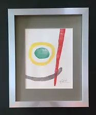 🔥Joan Miro | Vintage 1983 Signed Colorful Print |  Framed | Buy Now!!