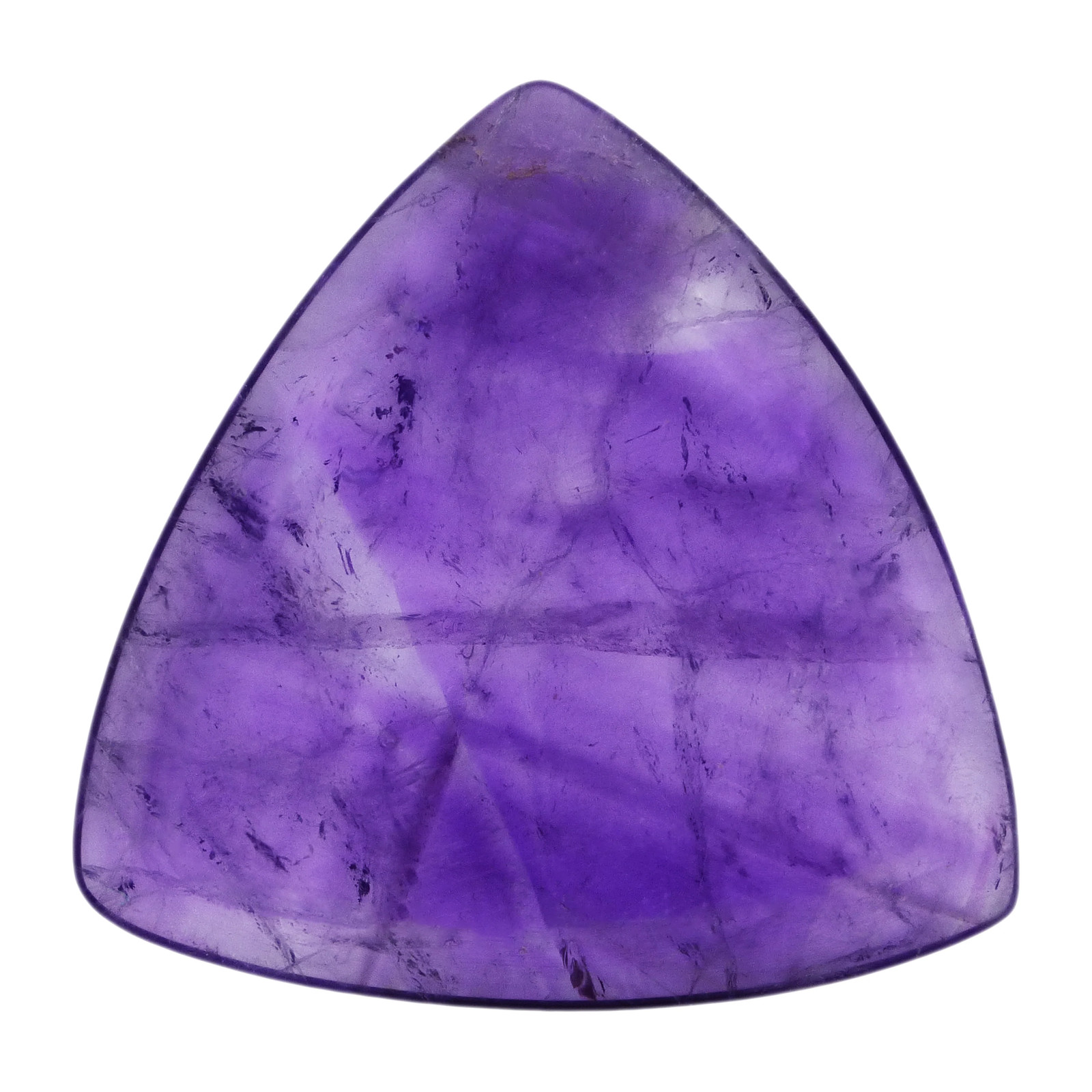Exotic Sign Amethyst Stone Guitar Pick - 3.0mm 346 Rounded Triangle Handmade Exotic ...