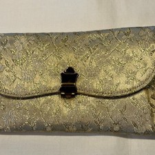 Vintage 1950-1960's gold brocade clutch purse