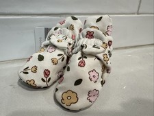 NWT Zutano Baby Organic Cotton Wildflower Gripper Booties 3 Months