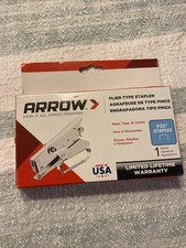 ARROW P22 Plier Stapler Staple Gun Chrome Heavy Duty Uses 1/4"-5/16" Staples