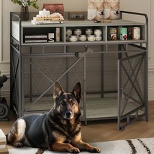 Dog Crate Furniture, 48" Heavy Duty Wooden Dog Crate End Table