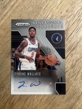 Tyrone Wallace 2019-20 Panini Prizm Rookie Auto Los Angeles Clippers